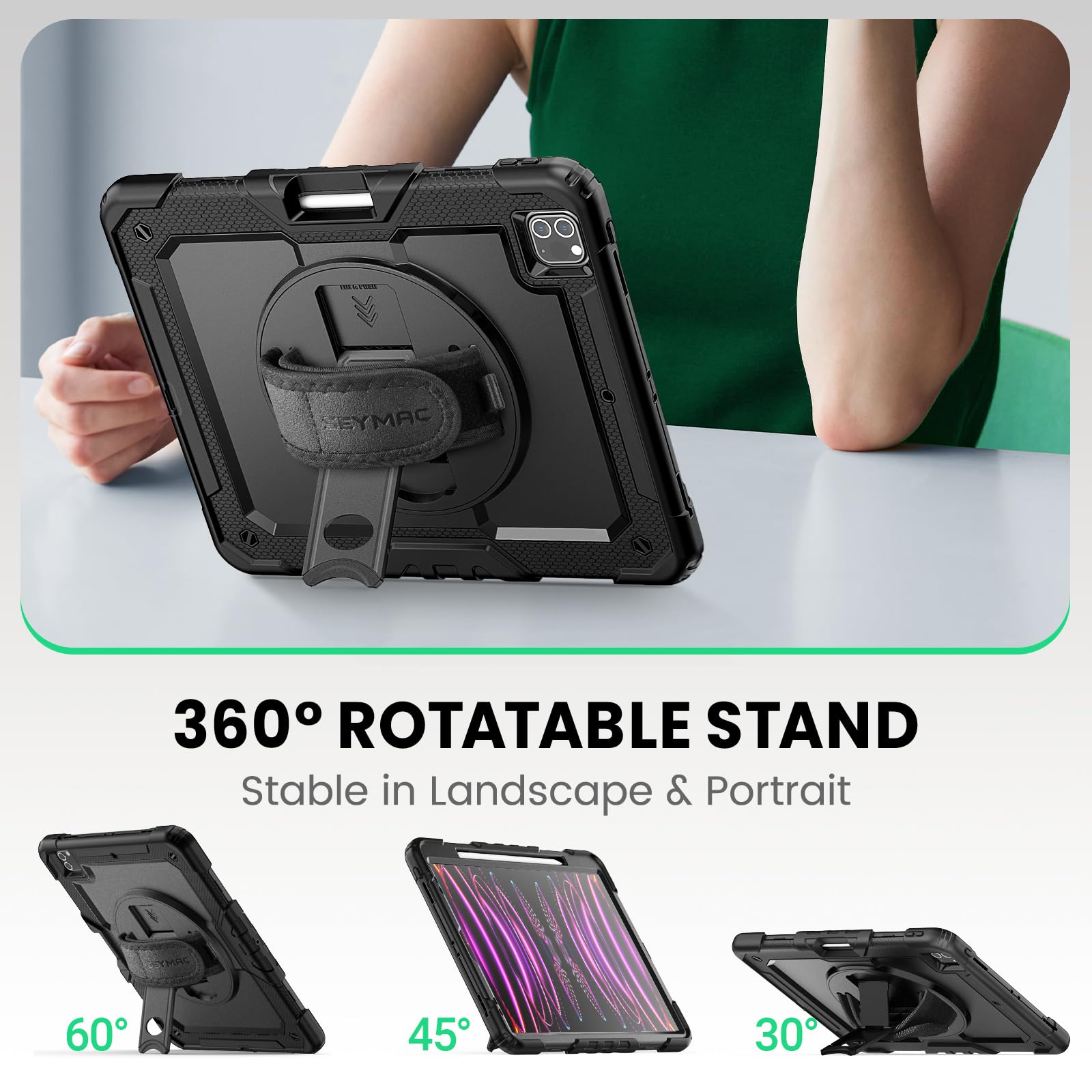 Amazon.com: SEYMAC Case for iPad Pro 12.9 2022/2021/ 2020/2018